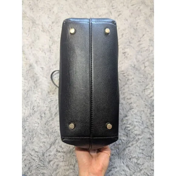 Kate Spade Black Purse Suzy North South Tote Medium Leather Crossbody - Picture 5 of 9